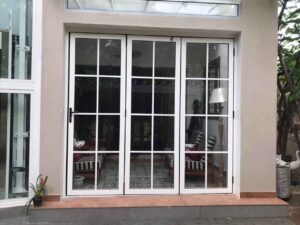 Aluminium Slide And Fold Doors at site