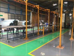 Ajit Coatings Factory Working Area